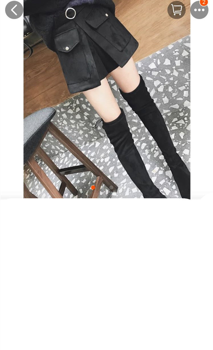 Women's Suede Slim Shorts – Deerskin Velvet Modern Commuter Style