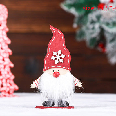 Christmas Decorations Wooden Celebrity Gift Box Ornaments For The Elderly