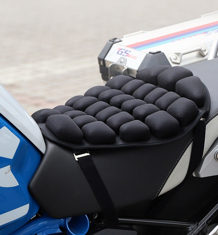 Three-Dimensional Motorcycle Seat Cushion Airbag