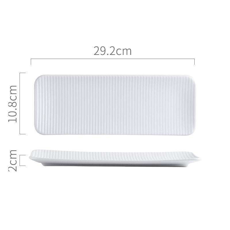 New Bone China Sushi Plate Rectangular Serving Dish
