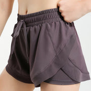 Women’s Yoga/Running Shorts – Stretch Slim-Fit Fitness Shorts, High-Waist