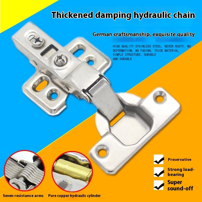 Thickened Hydraulic Hinge Damping Cushion Hinge Cabinet Wardrobe Hinge