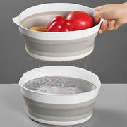 Telescopic Folding Kitchen Drain Basket with Handle – Foldable Vegetable Washing & Straining Basket