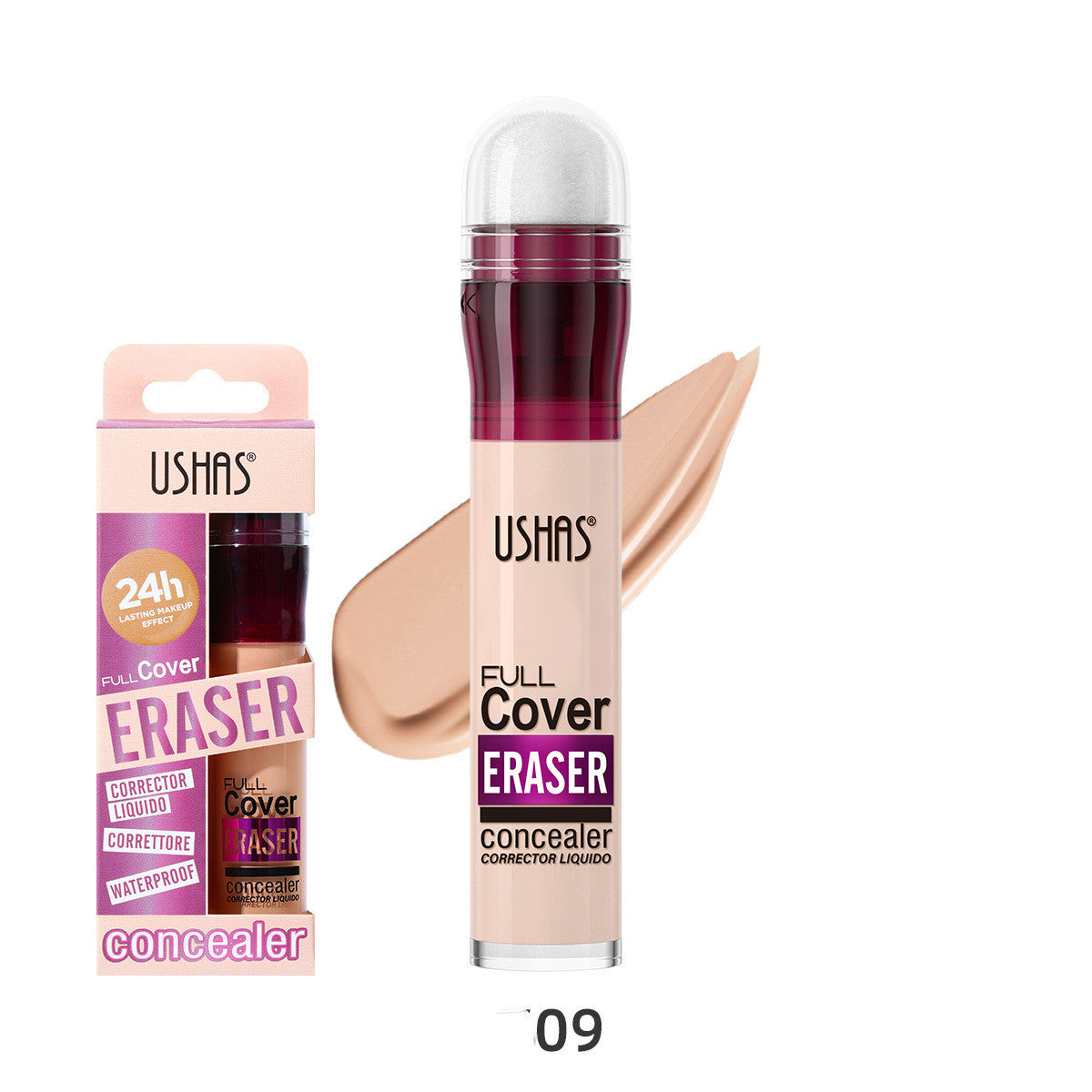 12 Colors Sponge Head Liquid Foundation Makeup Liquid Concealer Long Lasting Smear-proof Makeup Waterproof Concealer