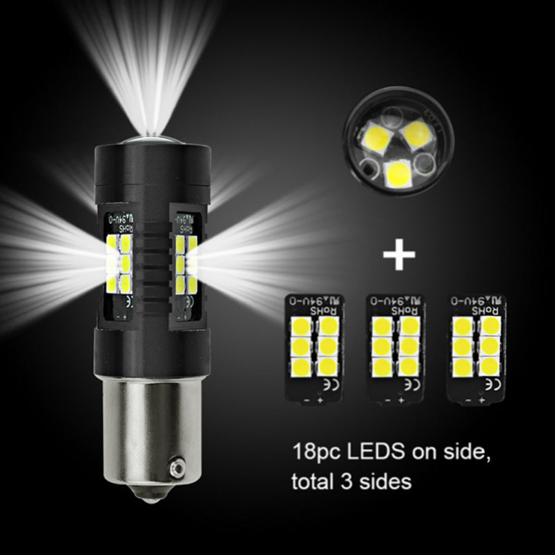 Automotive LED turn signal 1156 1157 BA15S 2835 3030 21SMD S25 reversing brake light