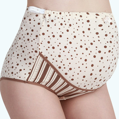 Maternity High-Waist Cotton Underwear – Adjustable Stomach Lift Pants