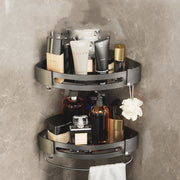 Bathroom Triangle Shelf – Wall-Mounted Perforated Simple Corner Storage Rack