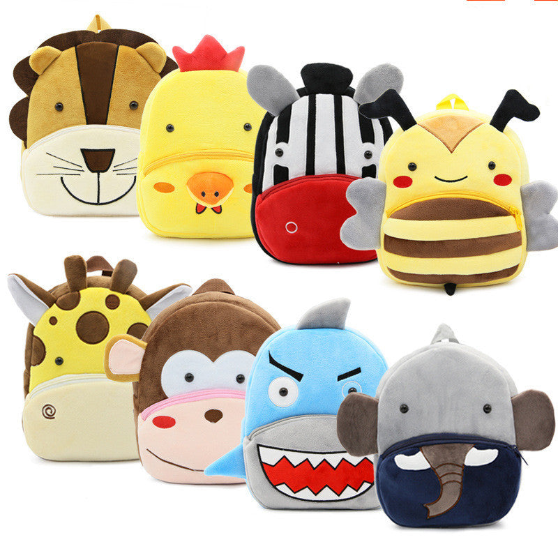 Unisex Kids Cloth Cartoon Cute Animal School Backpack