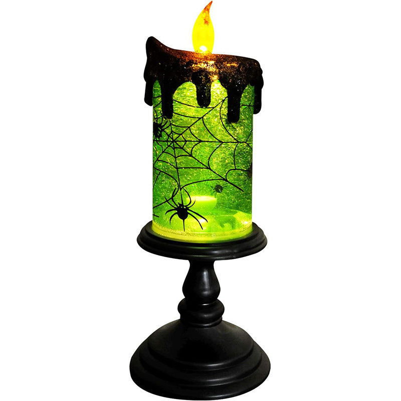 Halloween Decoration Props Candlestick Castle Pumpkin Small Night Lamp