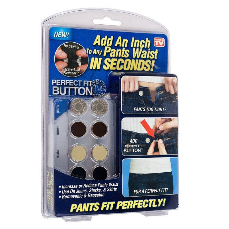 Perfect Fit Button – Adjustable Snap Button for Pants & Clothing