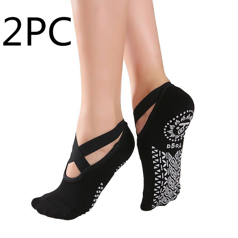 Cross belt yoga socks