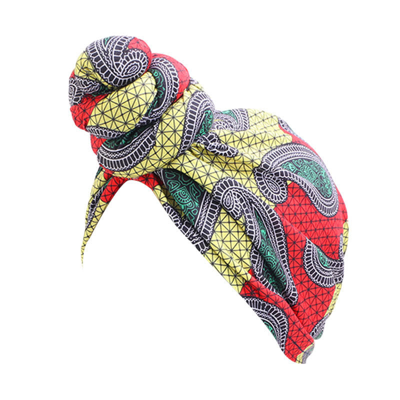 Vortex flower headscarf hat