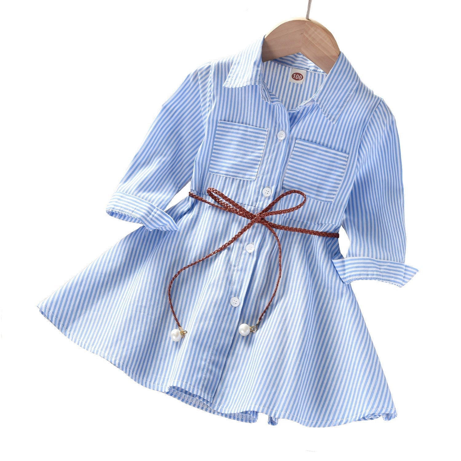 Girls Cotton Western Style Shirt Dress Regular Fit Outfit