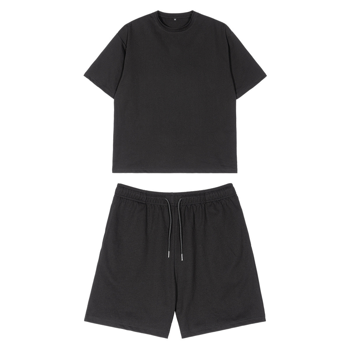 Cotton Short Sleeve T-shirt Shorts Set Casual 2-piece Set
