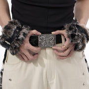 Unisex Canvas Belt – Adjustable in Red or Black