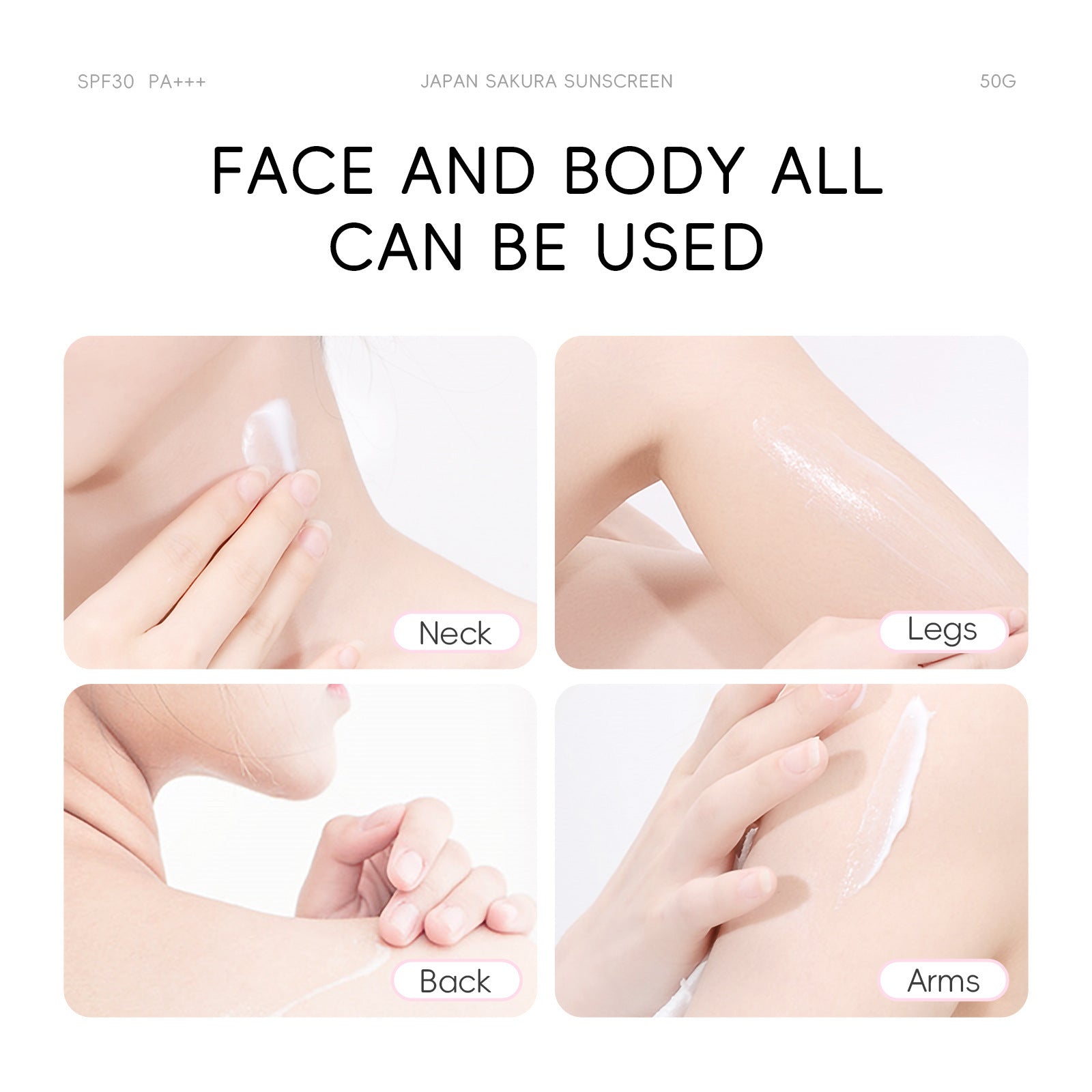 Water Based Sunscreen Cream SPF30 For All Skin Types