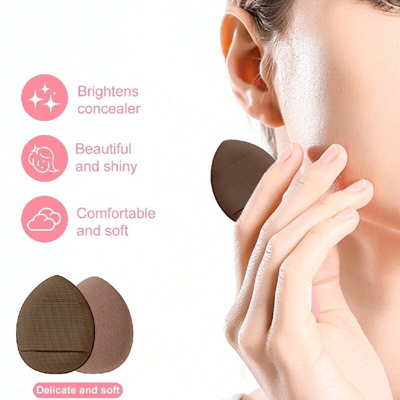 Hydrophilic Non-Latex Makeup Sponge Set – Soft Cosmetic Eggs for Flawless Blending
