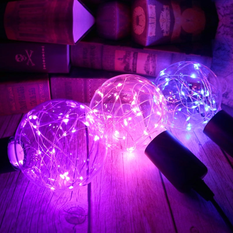 LED Glass Copper Wire Bulb Light