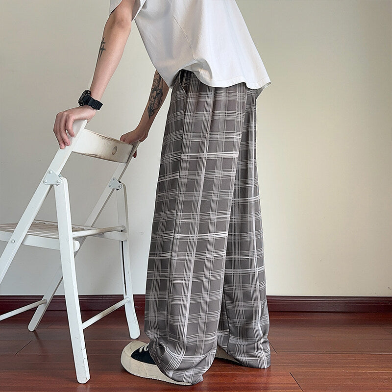 Fall Winter Men’s Straight Pants – Casual Warm Business Trousers
