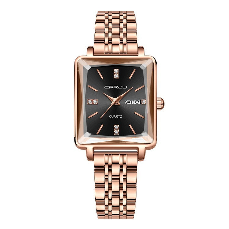 Slim Stainless Steel Belt Women's Waterproof Fashion Watch