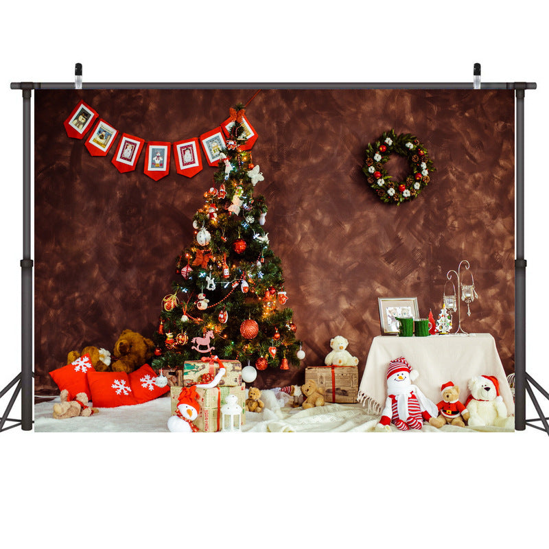 Christmas Background Cloth Decoration Curtain Backdrop