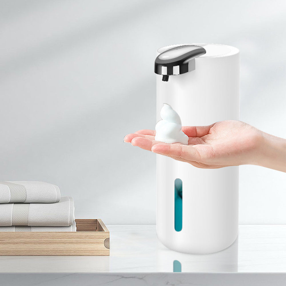 380ml Touchless Foam Soap Dispenser – Wall-Mounted Automatic Infrared Sensor Sanitizer Dispenser