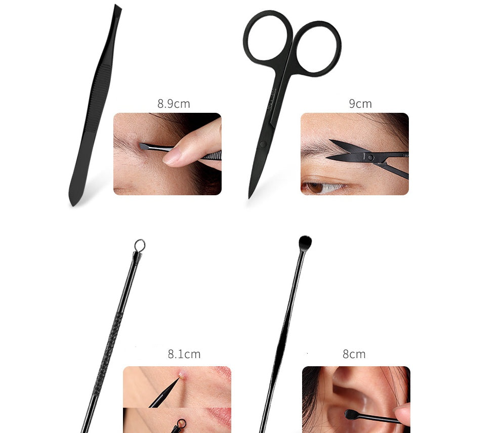 Manicure Nail Clipper Set – 8pcs Professional Grooming & Care Tools