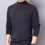 Autumn And Winter Half-high Collar Keep Warm Pure Color Inner Wear Men