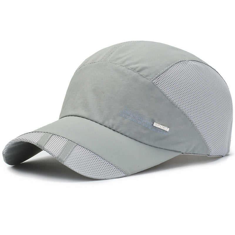 Bask in a baseball net cap