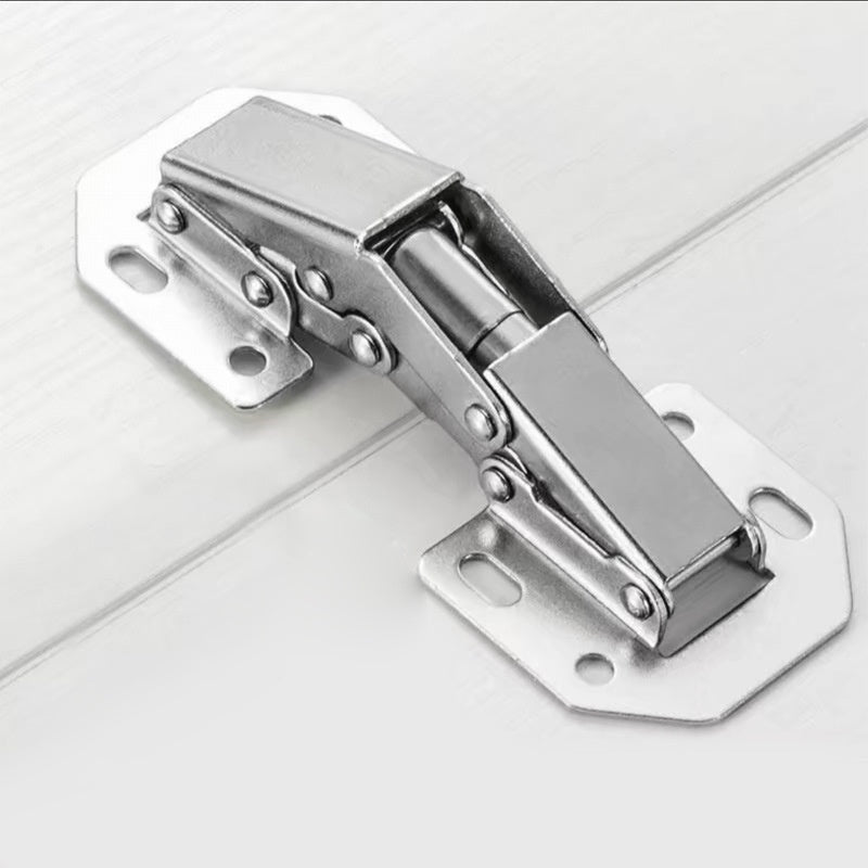 Slotting-free Stainless Steel Thickened Frog Hinge Mute Home Universal Cabinet Door Spring Buffer
