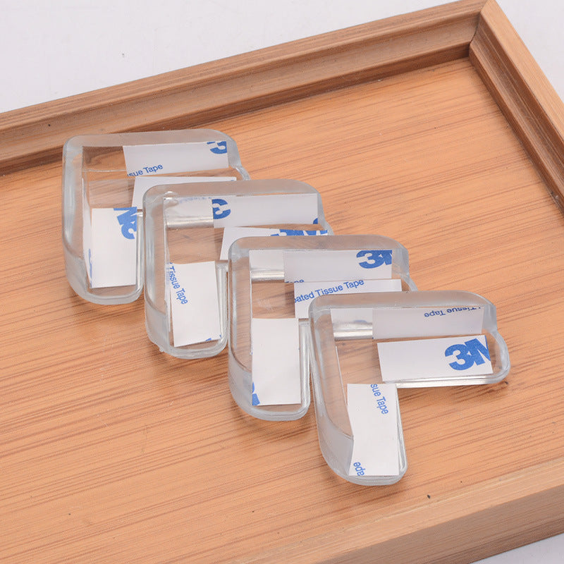 Soft PVC Table Corner Guard For Baby Safety With 3M Tape