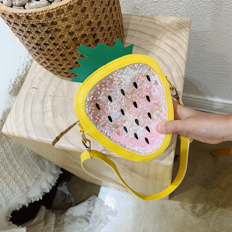 Summer Children’s One-Shoulder Jelly Bag – Pineapple & Strawberry Design