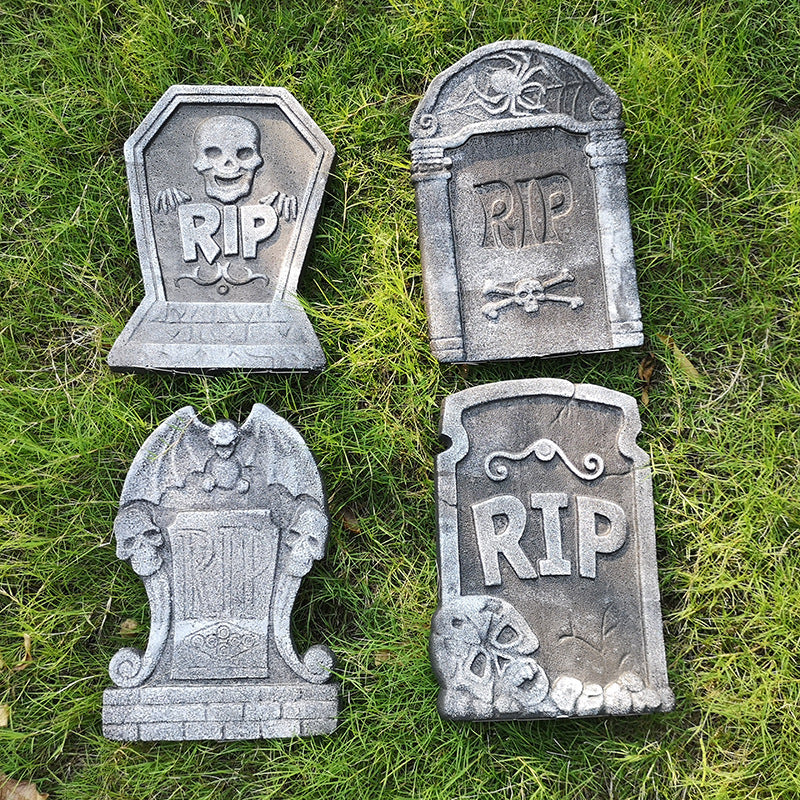 Halloween Bubble Tombstone Decoration – Spooky Ghost Festival Graveyard Prop