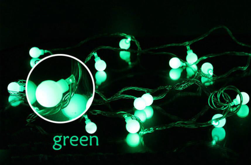Solar Ball String Lights 30 LED Waterproof Outdoor Decorative Lighting 4.9M