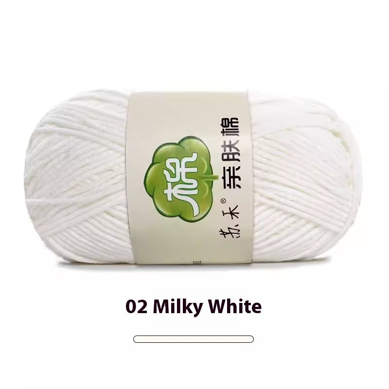 5-Strand Skin-Friendly Combed Milk Cotton Yarn – Hand Knitting Supplies