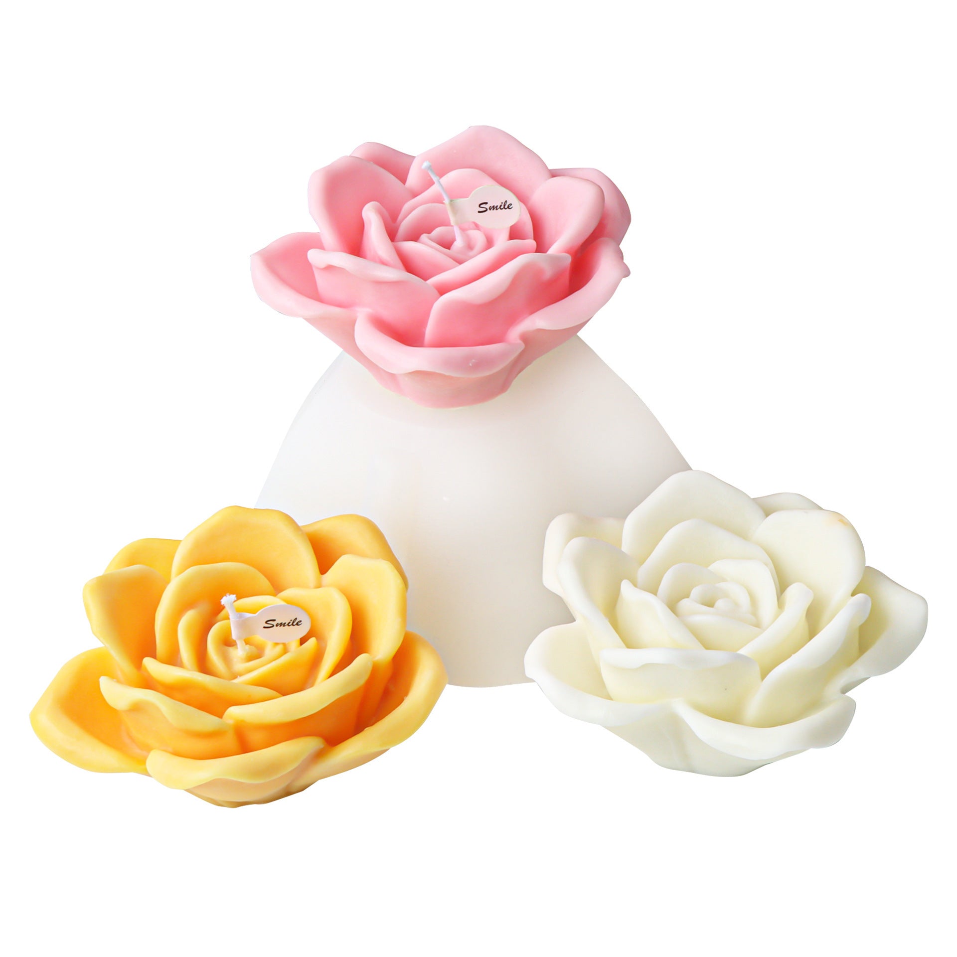 Peony Flower Silicone Candle Mold Aromatherapy Plaster Decoration Mold