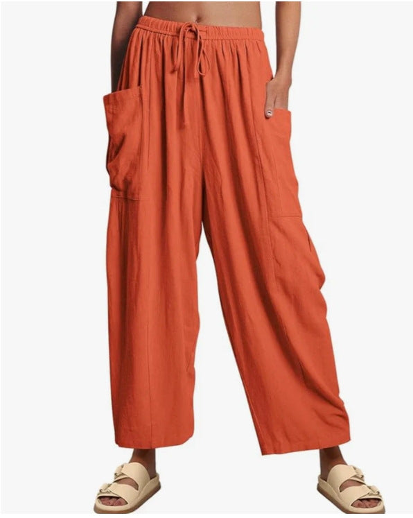 Women’s Wide Leg Drawstring Pants – Street Style Essentials