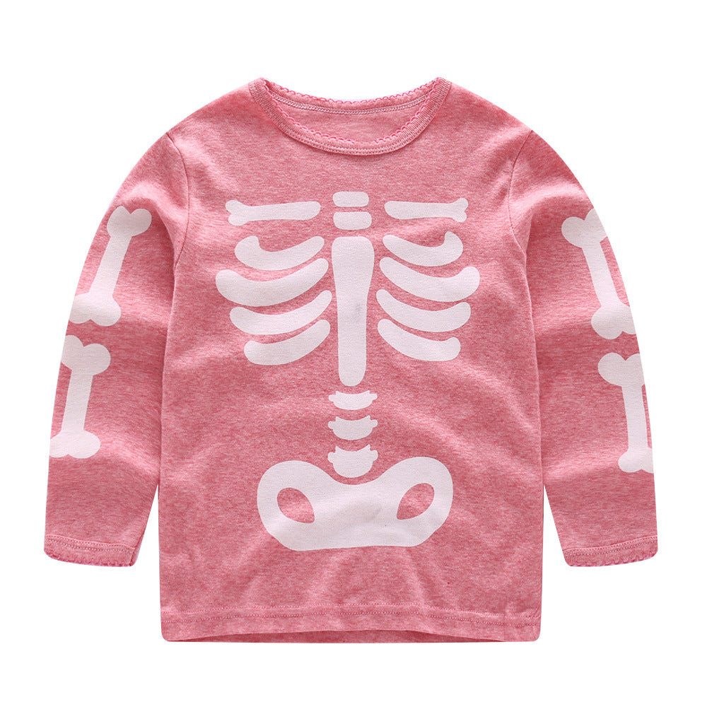 Children’s Halloween Luminous Pajamas Set Glow in the Dark Sleepwear