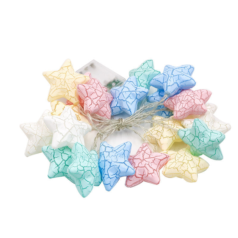 Creative LED Crackle Glass String Lights Colorful Decorative Lighting Chain