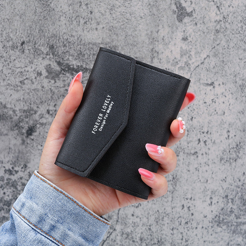 Slim PU Leather Card Holder Wallet Unisex Solid Color