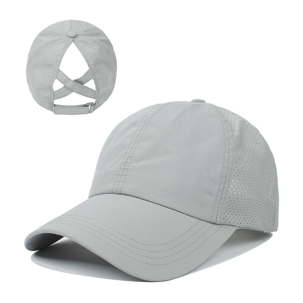 Women’s Ponytail Baseball Cap – Breathable Outdoor Sports Hat