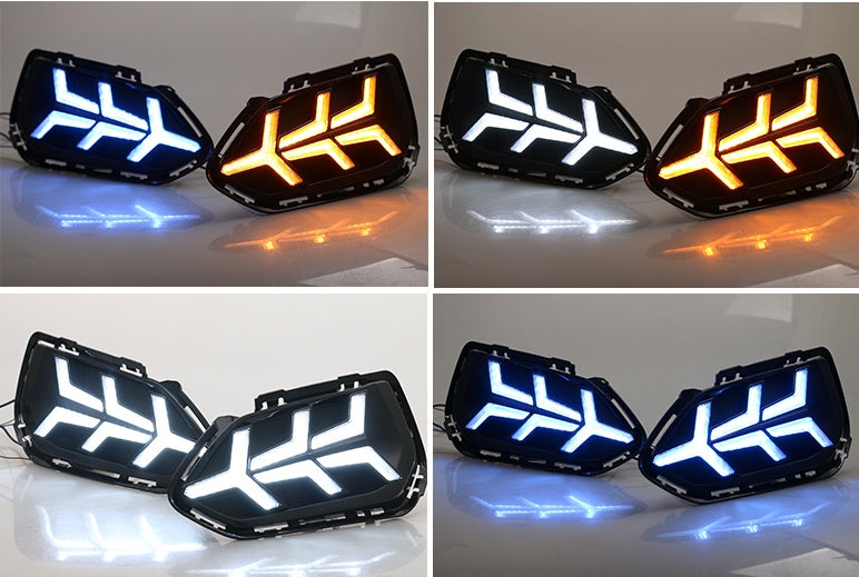 Car Daytime Running Lights – Two-Color Modified LED DRL for Vehicles