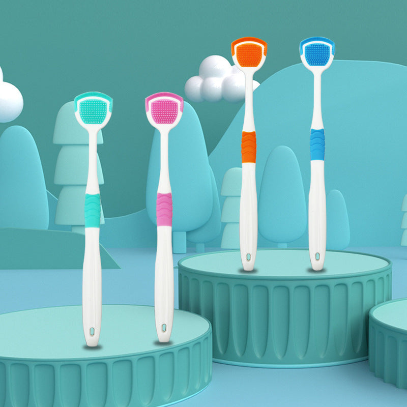 Tongue Coating Brush Cleaner Multifunction