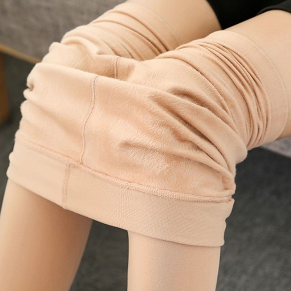 Bare Leg Sock Artifact – Flesh-Colored Velvet Leggings