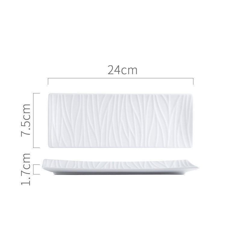 New Bone China Sushi Plate Rectangular Serving Dish
