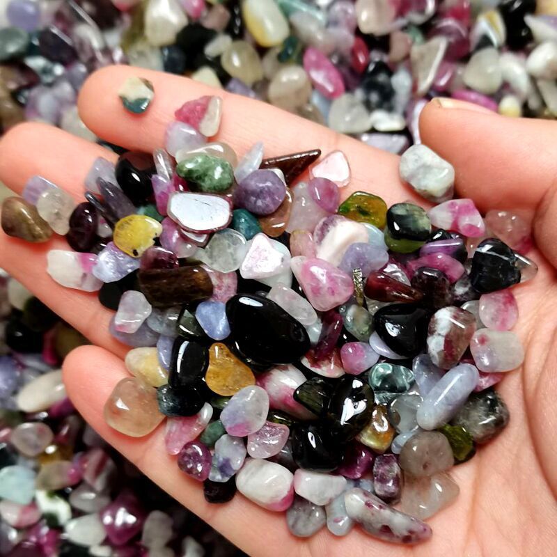 Colorful Tourmaline Gravel Fish Tank Stone
