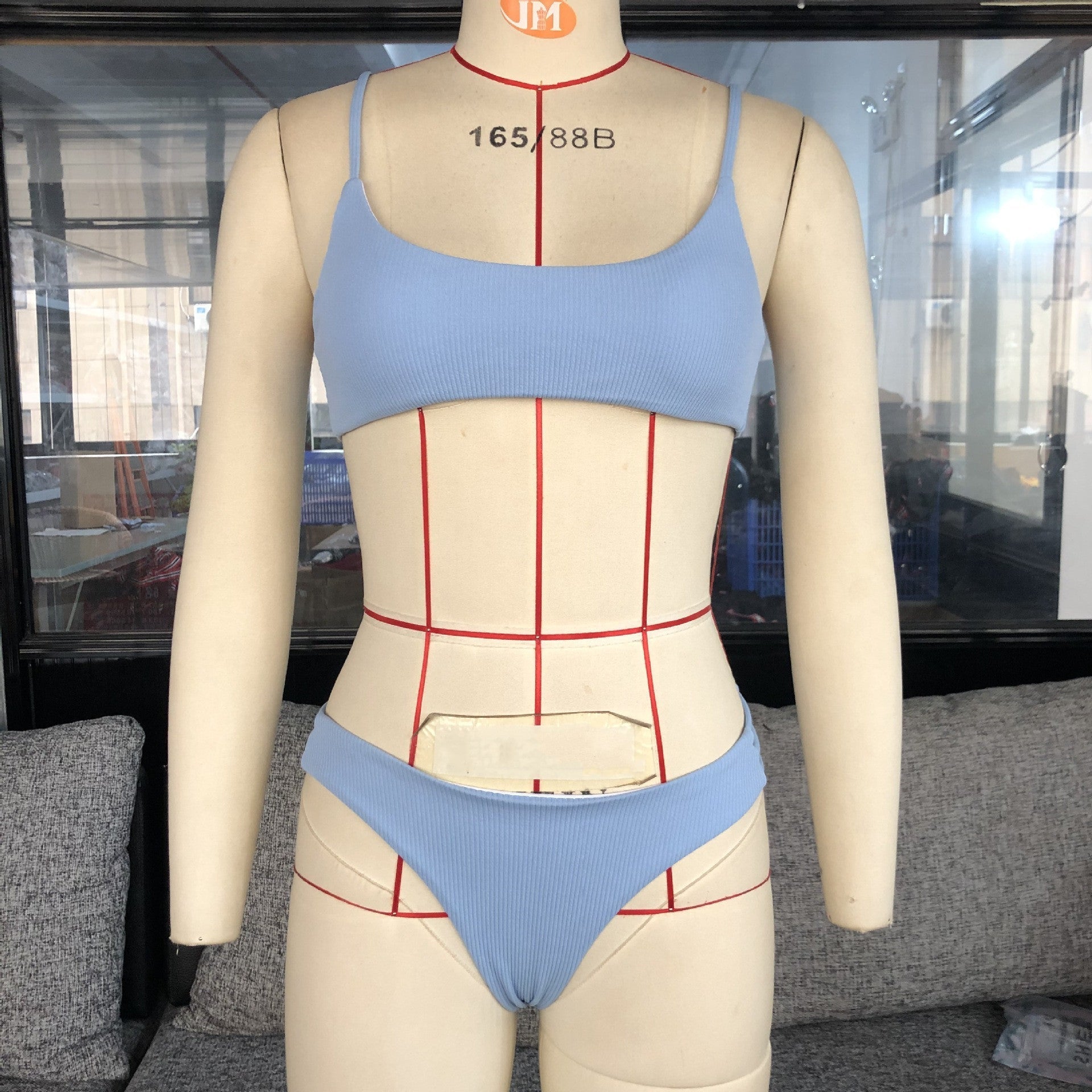 Women's Bikini Set Polyester Nylon With Spandex Lining