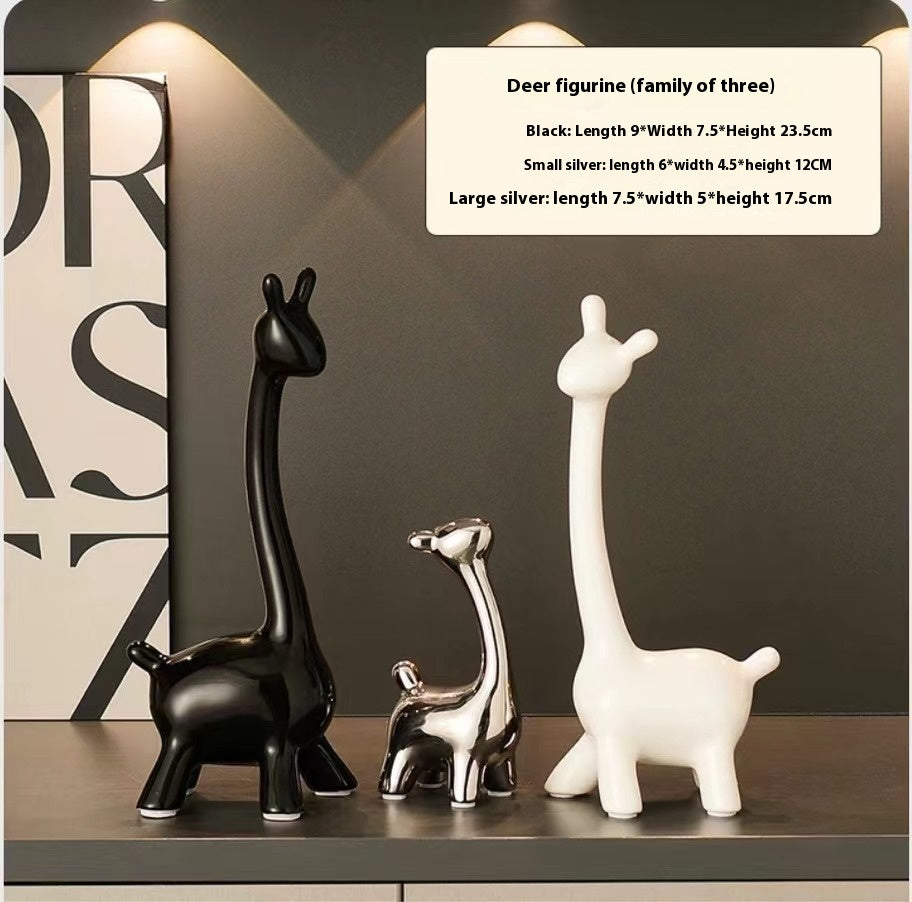 Deer Home Ornament Ceramic Decorative Ornaments