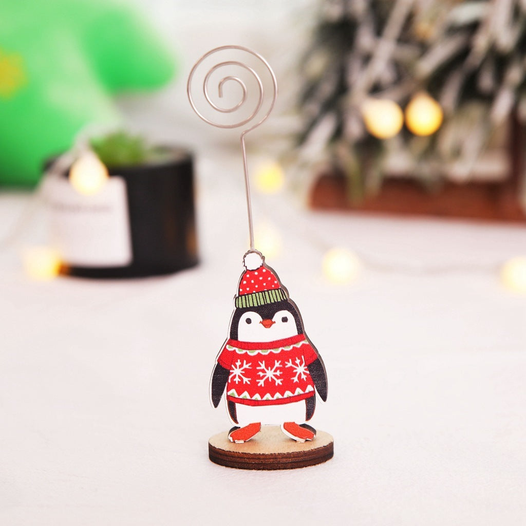 Christmas Decorations Wooden Celebrity Gift Box Ornaments For The Elderly