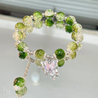 S186 Butterfly Glazed Bracelet